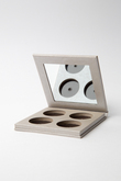 Silver 4x 26mm pan Flip Top cardboard Compact